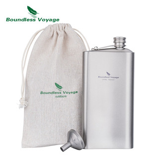 Boundless Voyage 200ml / 250ml Titan Hip Bình Cắm Trại Siêu Nhẹ Bình Cho Whisky Vodka Rượu Thiết Bị Du Lịch Ngoài Trời