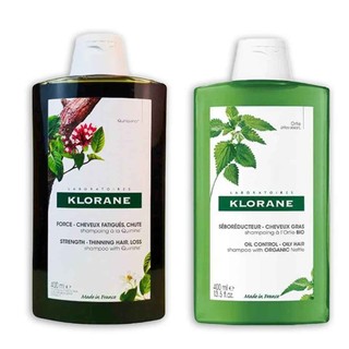 Klorane Quinine & Edelweiss Anti-Hair Loss Set Shampoos& Oil Control Shampoo
