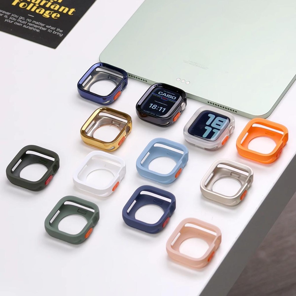 Ốp Lưng Silicon Mềm Mờ Cho Apple Watch Series11 / 10 46mm 42mm Ultra3 / 2 / 1 49mm 9 8 7 6 5 4 SE 41mm 40mm 44mm 45mm