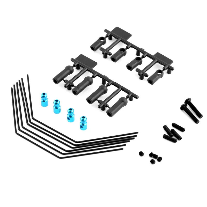 Bộ ổn định thanh chống lật phía trước phía sau Bộ ổn định 3 độ cứng 54514 cho Tamiya XV01 XV01T PRO FF04 EVO 1 / 10 RC Nâng cấp xe