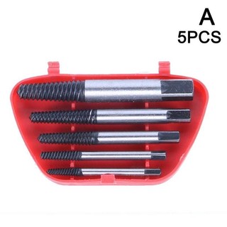 Bộ mũi vít mở ốc gãy 5 chi tiết, Bộ tháo bu lông ốc vít trờn ren, tháo ốc vít gãy