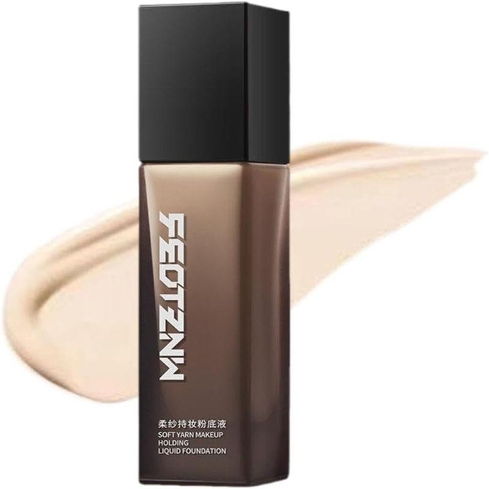 Kem nền dạng lỏng HOBBYIN, Kem nền che phủ toàn diện chống thấm nước, Kem che khuyết điểm nền kiểm soát dầu tự nhiên nhẹ