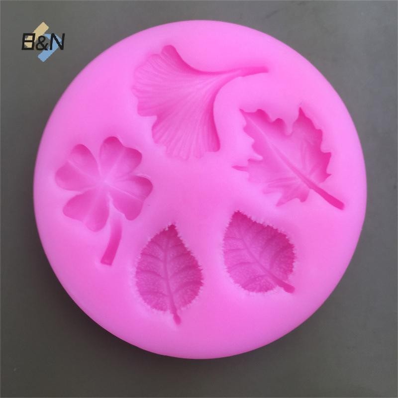 B & N 1 Lá Khuôn Silicon DIY Chocolate Fondant Bánh Trang Trí Dụng Cụ Handmade Khuôn Nến Tráng Miệng Bánh Cupcake Khuôn Nướng Bánh.