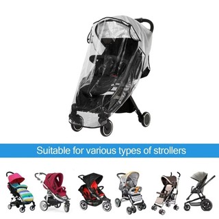Cutep Trong Suốt Xe Đẩy Cho Bé Bao Mưa Tay Nhẹ Pram Shade Có Dễ Dàng Gấp