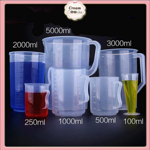 CA ĐONG ĐỊNH LƯỢNG PHA CHẾ 2000ml 3000ml 5000ml – cốc nhựa trong suốt vạch chia rõ ràng