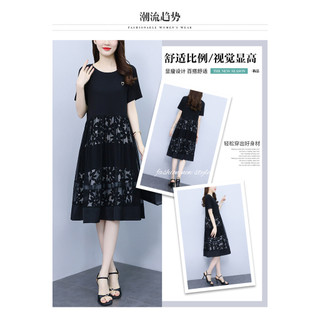 Đầm 2025 Phong Cách Mới Váy Phong Cách Mùa Hè Tay Ngắn Phong Cách Dân Tộc Cổ Tròn Gạc Váy Đơn Giản Thường Ngày Phong Cách Phương Tây Đầm