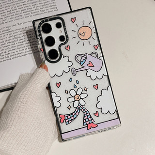 GLITTER Ôm Bản Thân Phone Case ForDành Cho Samsung Galaxy S26 25Ultra S25Plus S25 S24 S23 S22Ultra S24 23Plus Vỏ Mềm Bảo Vệ Chống Sốc