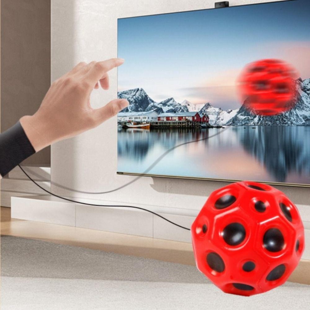ESSENCEH Bóng nảy cao, Dây hồi phục hình mặt trăng Bóng đàn hồi cổ tay, Tập thể dục cổ tay Đàn hồi cao Xoay giải nén Bóng cao su trả lại