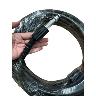 Dây rửa xe LÕI THÉP 10M,15M,20M cho máy bơm xịt rửa áp lực cao Ren Trong 22mm - Phụ Kiện máy rửa xe Lau Xe