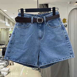 Thời Trang BigSize- Quần Short Jean Nữ Phom Rộng, Lai May Đơn Giản Basic HotTrend 0058 0057 Denim Pants Women