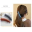 Kẹp chuối NKSFX, Kẹp tóc đội đầu màu trơn, Giá đỡ đuôi ngựa mờ chống trượt dọc cho bé gái