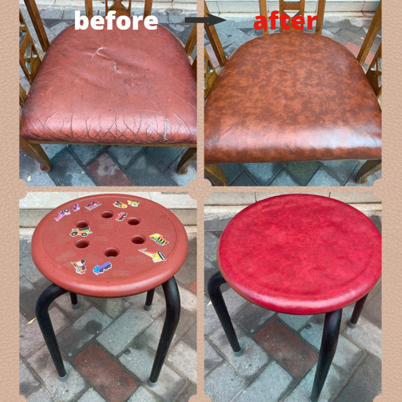 Làm Dày Tự Dán Ghế Sofa Da Sửa Chữa Trợ Cấp Ghế Sửa Chữa Lưng Keo Vải Hoa Văn Giả Da PU Chất Liệu Vải