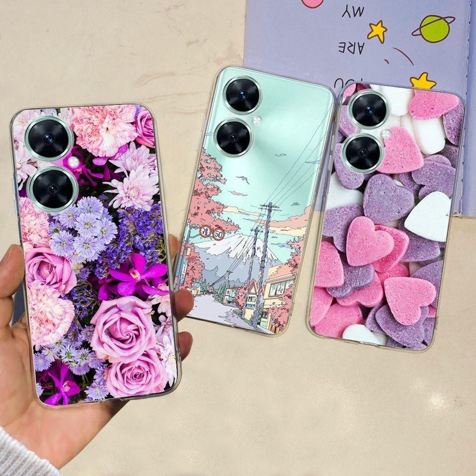 Ốp lưng Huawei Enjoy 60 Pro Chống sốc Thẩm mỹ Thời trang Hoa ngộ nghĩnh Dễ thương Sơn TPU mềm Vỏ điện thoại Huawei Enjoy60 Pro Silicon trong suốt