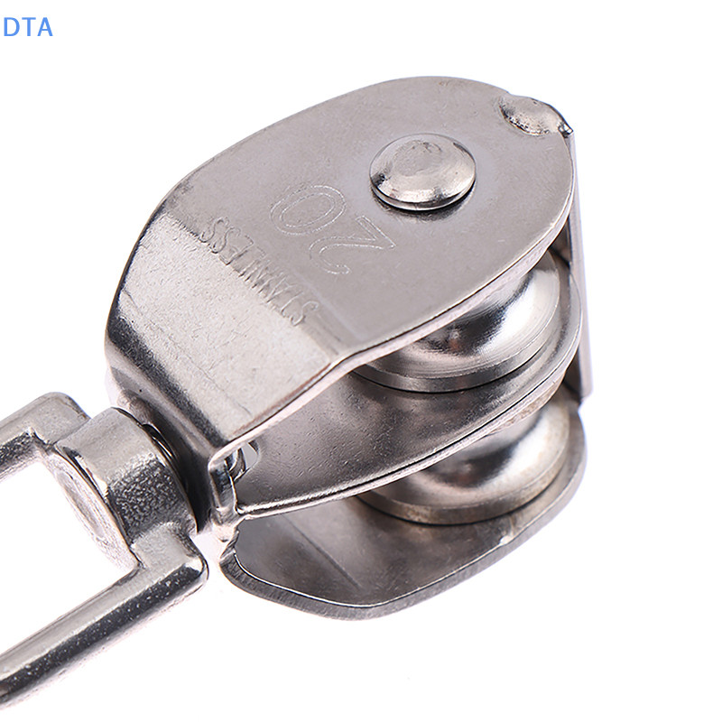 Dta 1 Thép không gỉ 304 M15 M20 M25 M32 Bánh xe đơn xoay Lifg Dây ròng rọc Bộ dụng cụ bánh xe Lifg Khối ròng rọc đôi PO