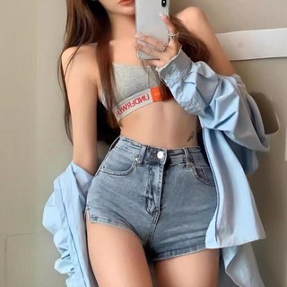 Asdfger Quần jean lưng cao dáng ôm chữ A, xẻ eo, kiểu skinny gợi cảm cho nữ