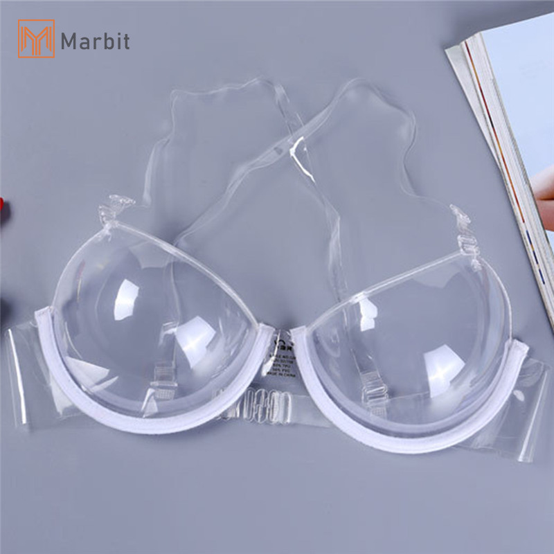 Marbit Thời Trang Trong Suốt Đẩy Lên Dây Đeo Áo Ngực Vô Hình Áo Ngực Nữ Underwire Mới