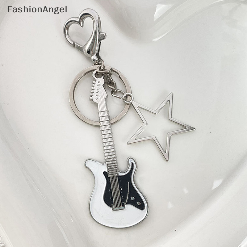 FashionAngel Bông Tai Kẹp Y2k Đàn Guitar Trái Tim Tình Yêu Ngôi Sao Cho Nữ Ngọt Ngào Thoáng Mát Xu Hướng Thời Trang Mặt Dây Chuyền Vintage Thẩm Mỹ Phụ Kiện Quà Tặng Mới TH