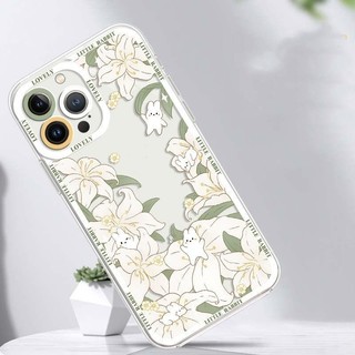 Ốp Điện Thoại Cho Samsung Galaxy A55 A35 A34 A54 A53 A33 A23 A24 A52 A04E A12 A13 A14 A32 A31 A51 A50 A50S A30 A03 A04 A05 Vỏ Hoa Thỏ Bảo Vệ Ống Kính Vuông Dễ Thương