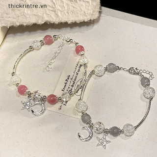 Thi Ngọt Ngào Pha Lê Đính Hạt Vòng Tay Kim Cương Giả Ngôi Sao Mặt Trăng Vòng Tay Trang Sức Cổ Tay Bé Gái Tặng VN