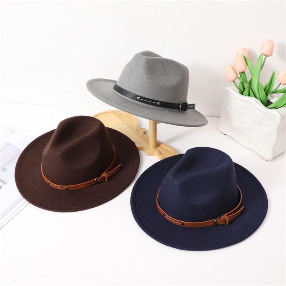 Mũ Panama và Fedora Nỉ Cổ Điển Mềm Mại, Vành Rộng Thanh Lịch - Thời Trang Cho Nam và Nữ