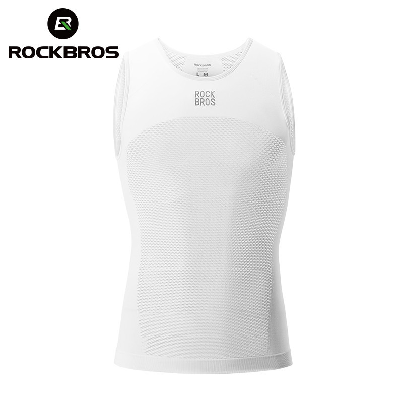 ROCKBROS Thoáng Khí Đi Xe Đạp Áo Vest Nam Đi Xe Đạp Lớp Đế Ẩm Đậm Không Tay Vải Xe Đạp