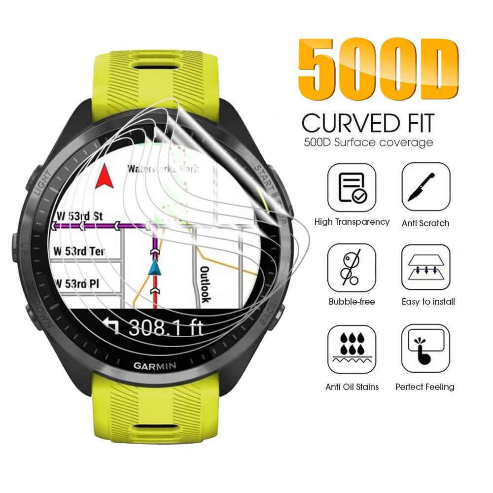 6 Films Protection Écran Hydrogel Pour Garmin Forerunner 955/955 Solar - TPU Anti-Rayures