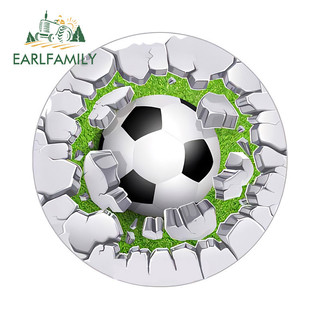 EARLFAMILY 13cm World Cup Bóng Đá Dễ Thương Xé Xe Miếng Dán Thời Trang Câu Cá Hộp Làm Mát Máy Tính JDM Vinyl Chống Thấm Nước Decal Chống Nắng Kiểu Dáng Xe