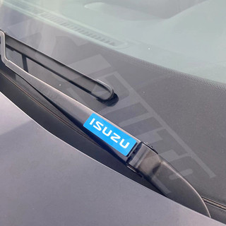Isuzu Thân Xe Fender Bên Kim Loại Biểu Tượng Miếng Dán Tự Động Cửa Sổ Trang Trí Miếng Dán Khăn Lau Xe Miếng Dán Cho Isuzu D Max D-Max Mu-x Mu x Trf Phụ Kiện