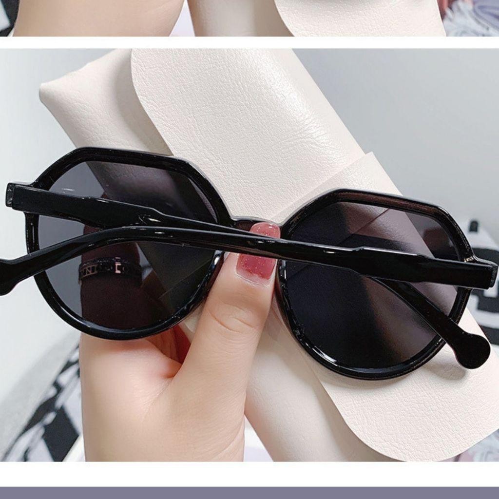 Kính dâm nam nữ form tròn phong cách hàn quốc dễ thương Mắt kính mát du lịch biển chống UV Styley K030
