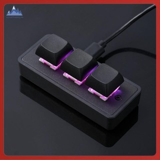[Cornellsidney.vn] Bàn phím cơ mini 3 phím APAYADO, lập trình macro copy/paste/cut, USB, dùng cho văn phòng/game