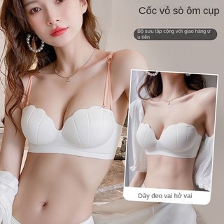 Dây đeo vai có thể tháo rời, đồ lót chống trượt, áo ngực liền mạch gợi cảm dành cho nữ