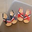 Dép cho bé trai bé gái - Dép sandal cho bé quai chéo thoáng chân chất da PU siêu mềm MG baby đế cao su mềm V536