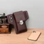 Túi đeo thắt lưng điện thoại ORDOBOX, Túi thắt lưng di động màu trơn, Túi da cổ điển Du lịch Túi điện thoại thông thường Túi đựng thẻ PU