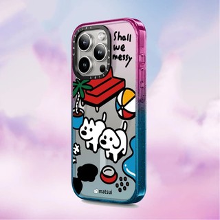 Casetify X Sẽ Chúng ta lộn xộn Ốp Lưng Đen Peach Haze Cotton Kẹo Bộ Sưu Tập Màu Sắc Trong Suốt Cứng Ốp Lưng Tác Động Cho Apple IPhone 12 13 14 15 16 Pro Max Plus Có Hộp