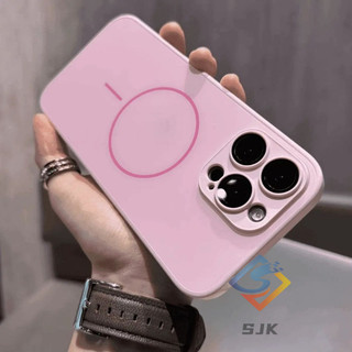 Ốp bảo vệ từ tính AG Matte Glass tương thích cho iPhone 16 Pro Max 11 12 13 14 15 Pro Max 15plus 16plus với vỏ bảo vệ mềm chống rơi màng ống kính