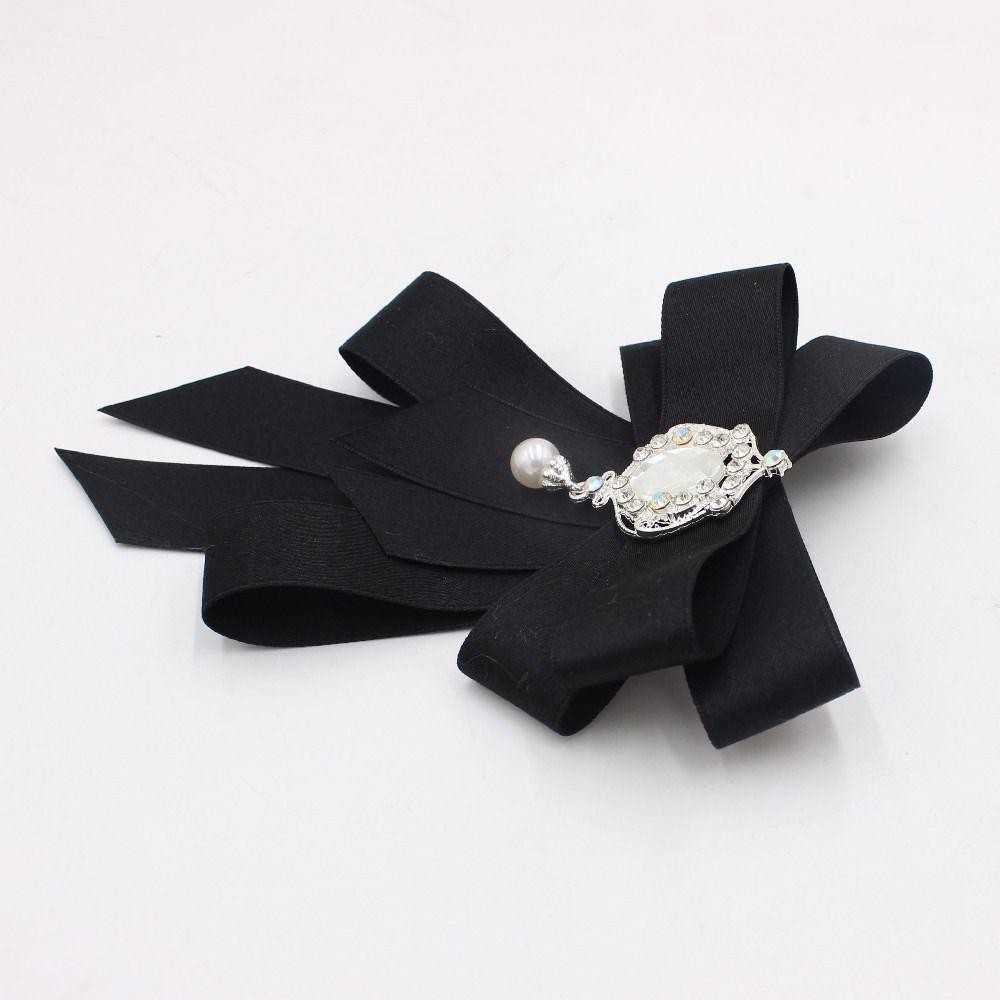 Thắt Nơ Ruy Băng Minimaly Pha Lê - Trâm Cài Handmade Cho Nam Nữ