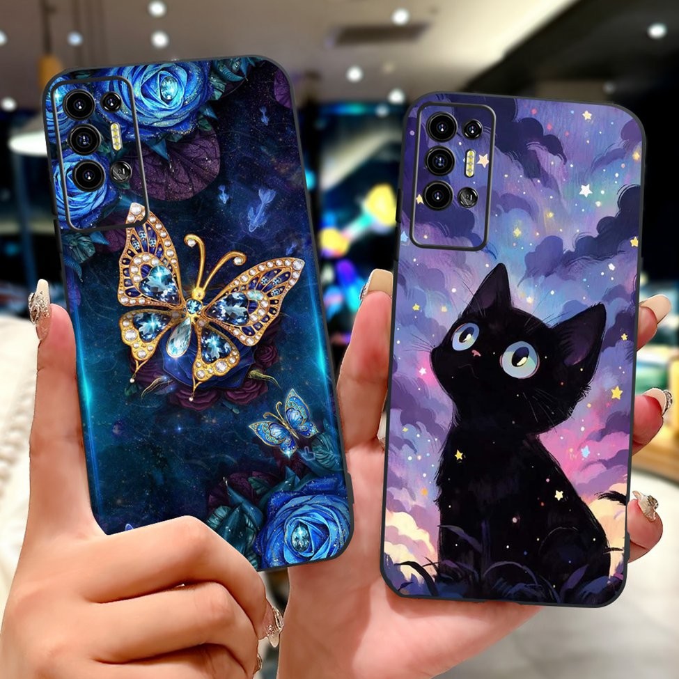Tecno Pova2 Ốp Lưng LE7 LE7n Thời Trang Bướm Hoa Hoạt Hình Dễ Thương Mèo Mát Ngộ nghĩnh Vỏ Điện Thoại Tecno Pova 2