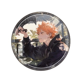 Haikyuu Hinata Shoyo Kageyama Tsukishima Anime Thổ Cẩm Ba Lô Để Bàn Huy Hiệu Kim Loại Nút Cài Áo Cosplay Bộ Sưu Tập Đồ Chơi Túi Trang Trí Quà Tặng