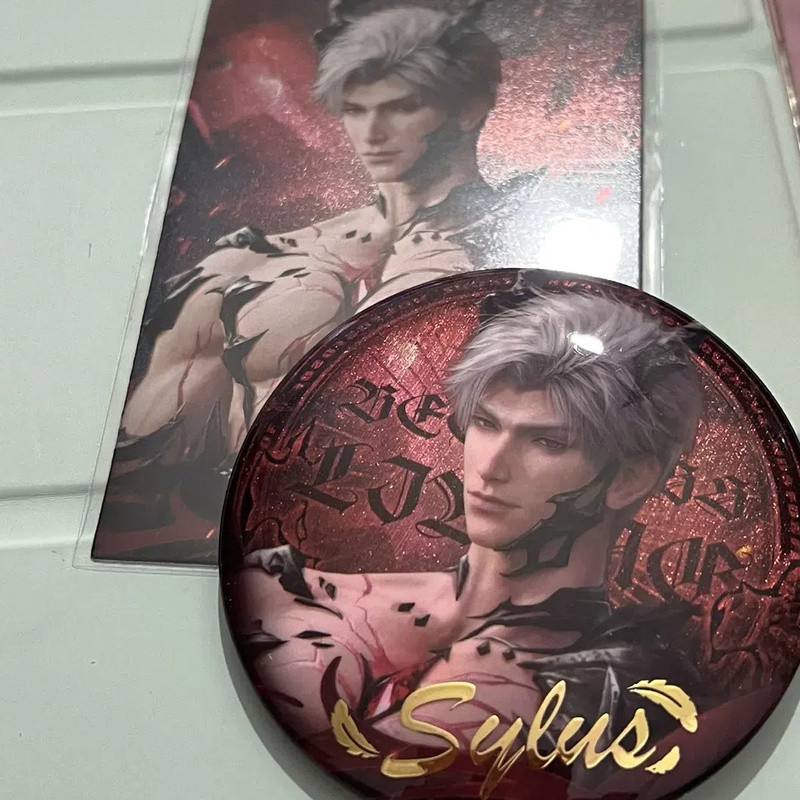 Hộp mù huy hiệu Flash Love and Deepspace, Thiết kế nâng lên 75mm, Caleb, Rafayel, Xavier, Zayne Badge PVC
