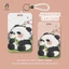 Bộ thẻ Anime Dây buộc gấu trúc dễ thương cho điện thoại di động Dây chìa khóa Thẻ ID Keycord Móc khóa DIY Dây quà tặng mới