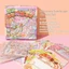 GETVOW Nhãn dán cảnh thu nhỏ, Xếp chồng trực quan DIY Nhãn dán xếp chồng trực quan, Nhãn dán phong cảnh hoạt hình PET Sách quà tặng trẻ em