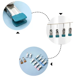 SA 10 Chiếc Dây Xích Khóa Quần Áo Chân Dây Xích Di Động Kẹp Sấy Kẹp Để Bảo Quản Dễ Dàng Và Treo Tiện Lợi