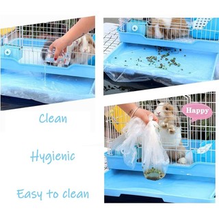 10 Chiếc Thỏ Lồng Lót Nhựa Co Giãn Vệ Sinh Cho Thỏ Chuột Lang Động Vật Nhỏ Chăn Ga Gối
