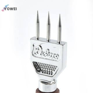 Yowei Ice Pick Máy băm đá chắc chắn có tay cầm bằng gỗ nguyên khối bằng thép không gỉ Ba cánh VN