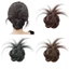 FUJIOU Messy Bun Head Tóc Giả, Tổng Hợp Scrunchie Móng Vuốt Thấp Chignon, Phụ Kiện Tóc Nửa Dây Buộc Tự Nhiên Lông Tơ Đầu Đuôi Ngựa Sử Dụng Hàng Ngày