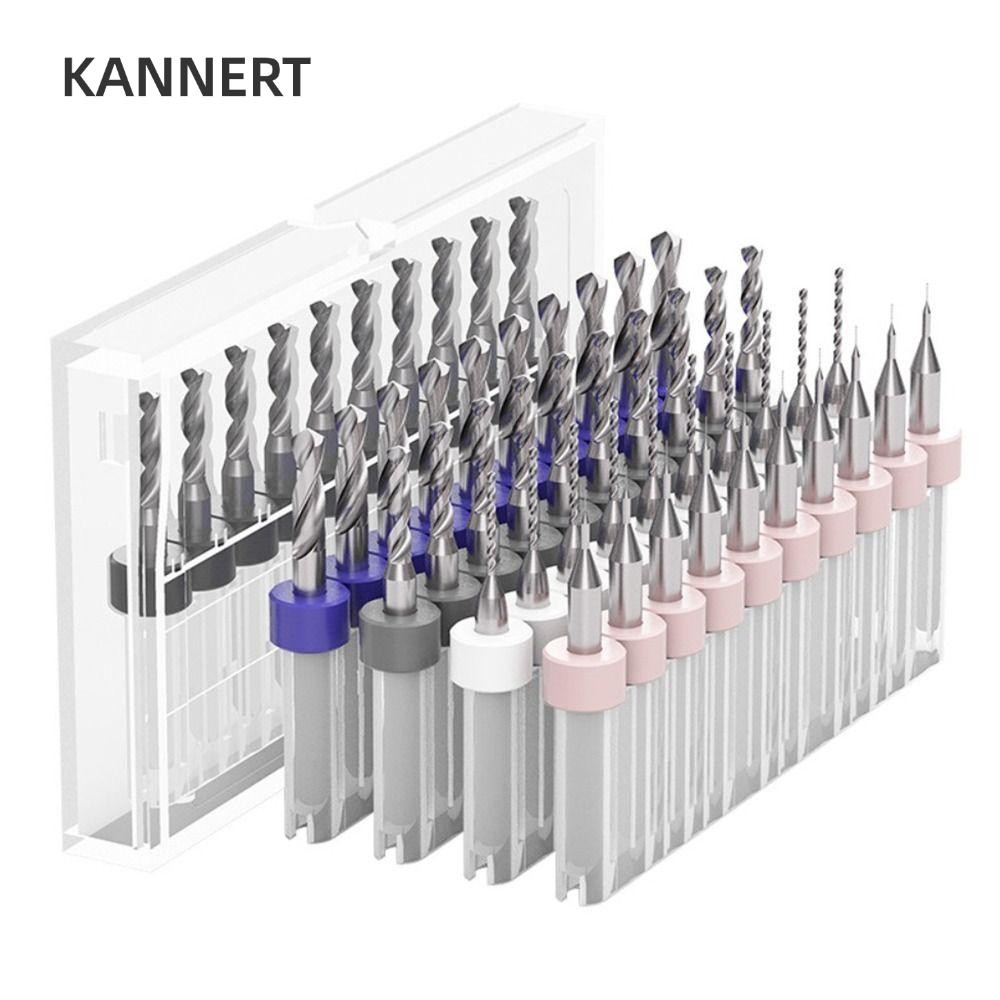 Kannert Mini CNC Khoan Mũi Thép Vonfram PCB Xoắn Khoan Khắc Bit Carbide Ngô Khắc Khoan