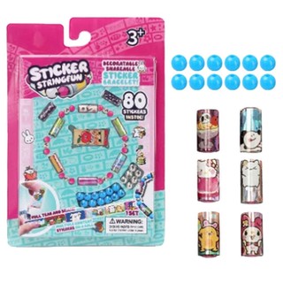 Girls Sticker Beaded Bracelet Kit - Fun & Creative DIY Making for Kids