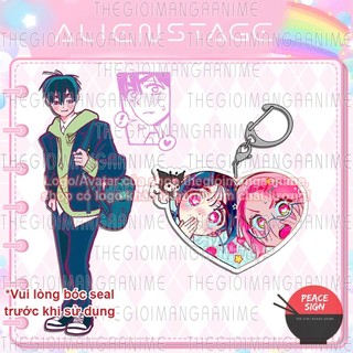 (TRÁI TIM) Móc khóa ALIEN STAGE keyring mica acrylic in hình anime chibi dễ thương