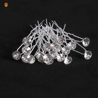 20 Chiếc Cưới Cô Dâu Ngọc Trai Tóc Chân Hoa Lộn Xộn Bun Maker Hợp Kim Tiara Cho Tóc DIY Phụ Kiện Tạo Kiểu Tóc