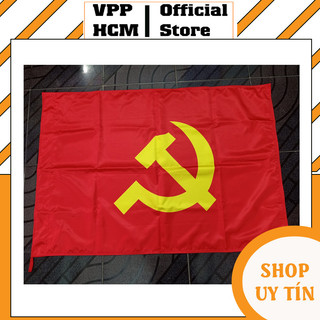 1 Cái Lá Cờ Đảng, Cờ búa liềm, Vải Phi Bóng Đẹp Xịn, Chắc Chắn